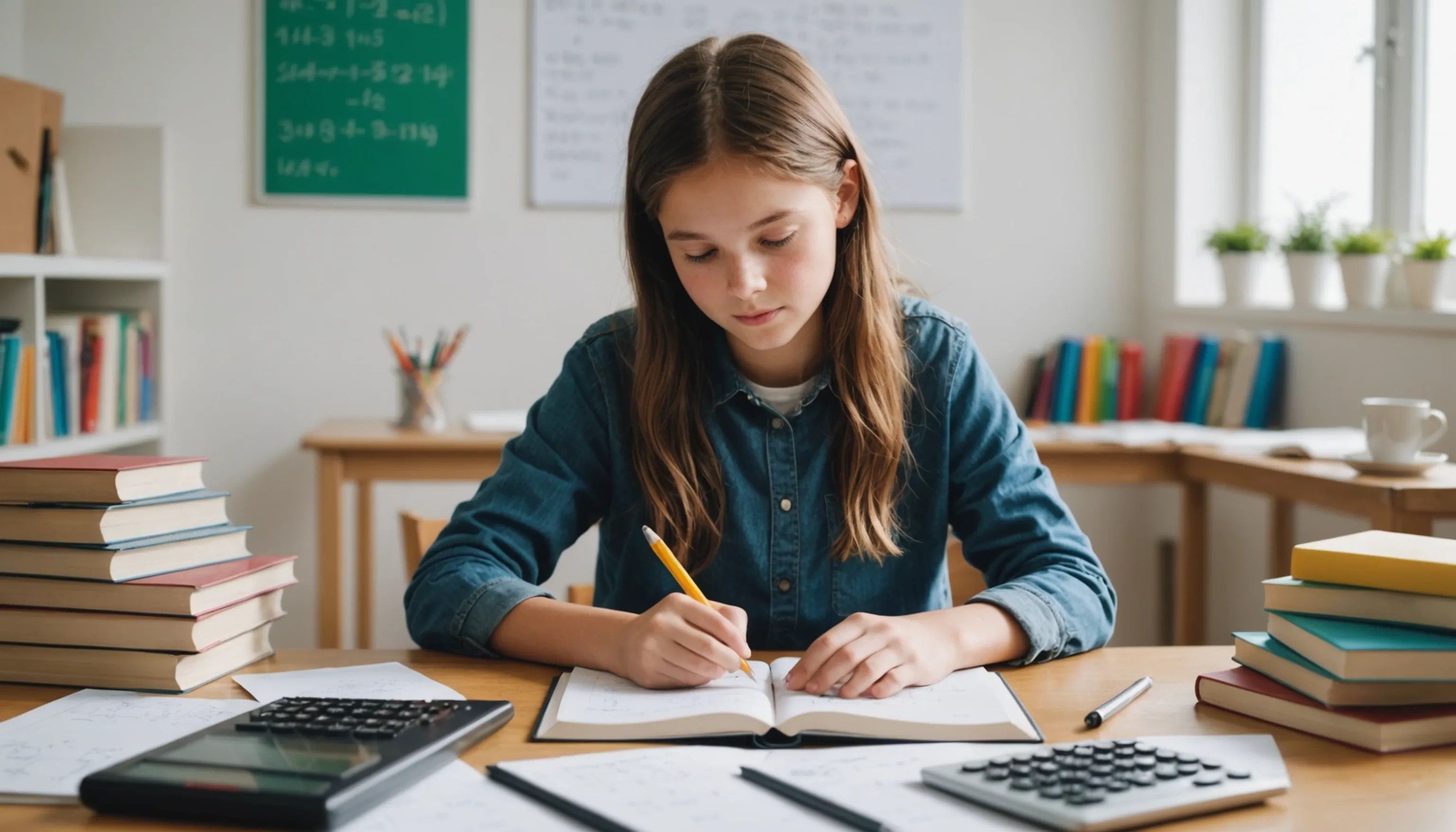 Teen studying math to improve Math IQ