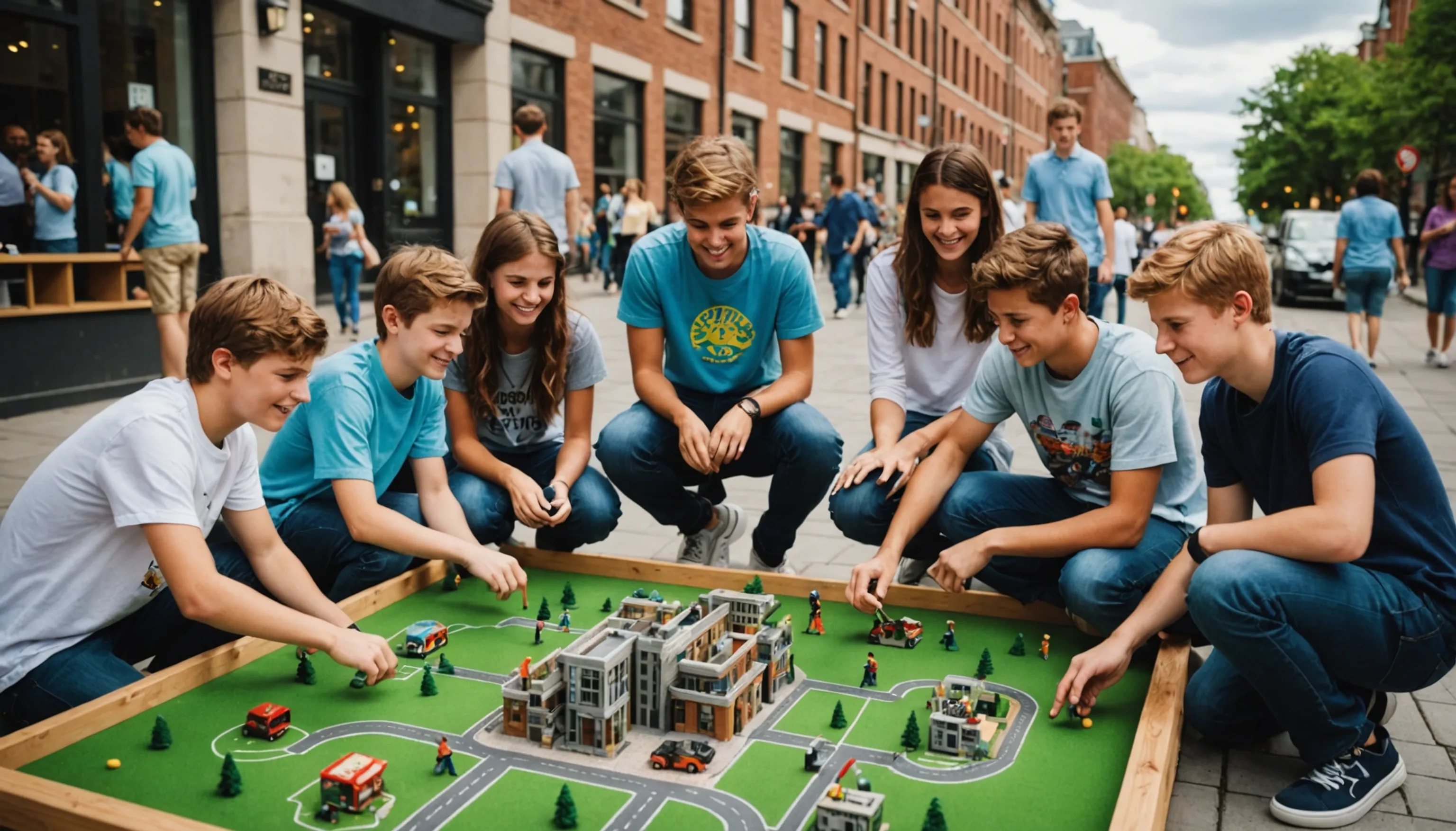 Teenagers enjoying city-building games like Cities: Skylines