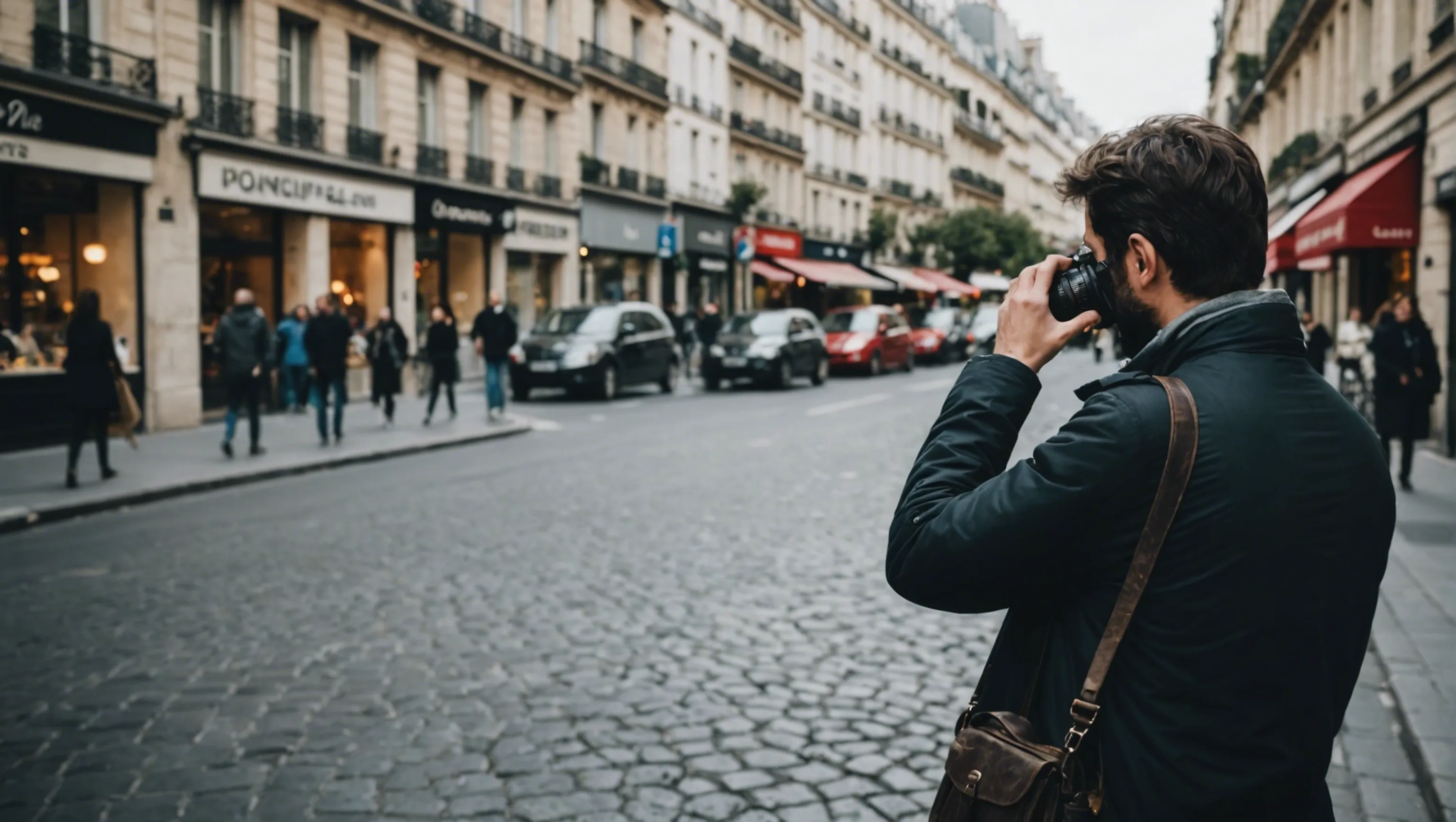 Photographe de rue capturant l'essence de la vie urbaine à Paris