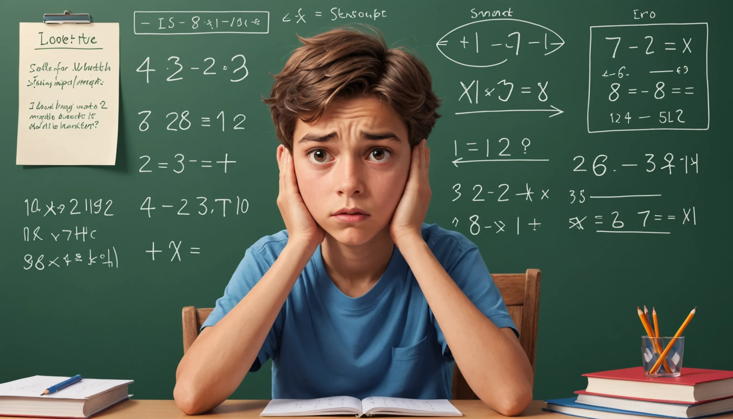 Signs of math anxiety in teenagers