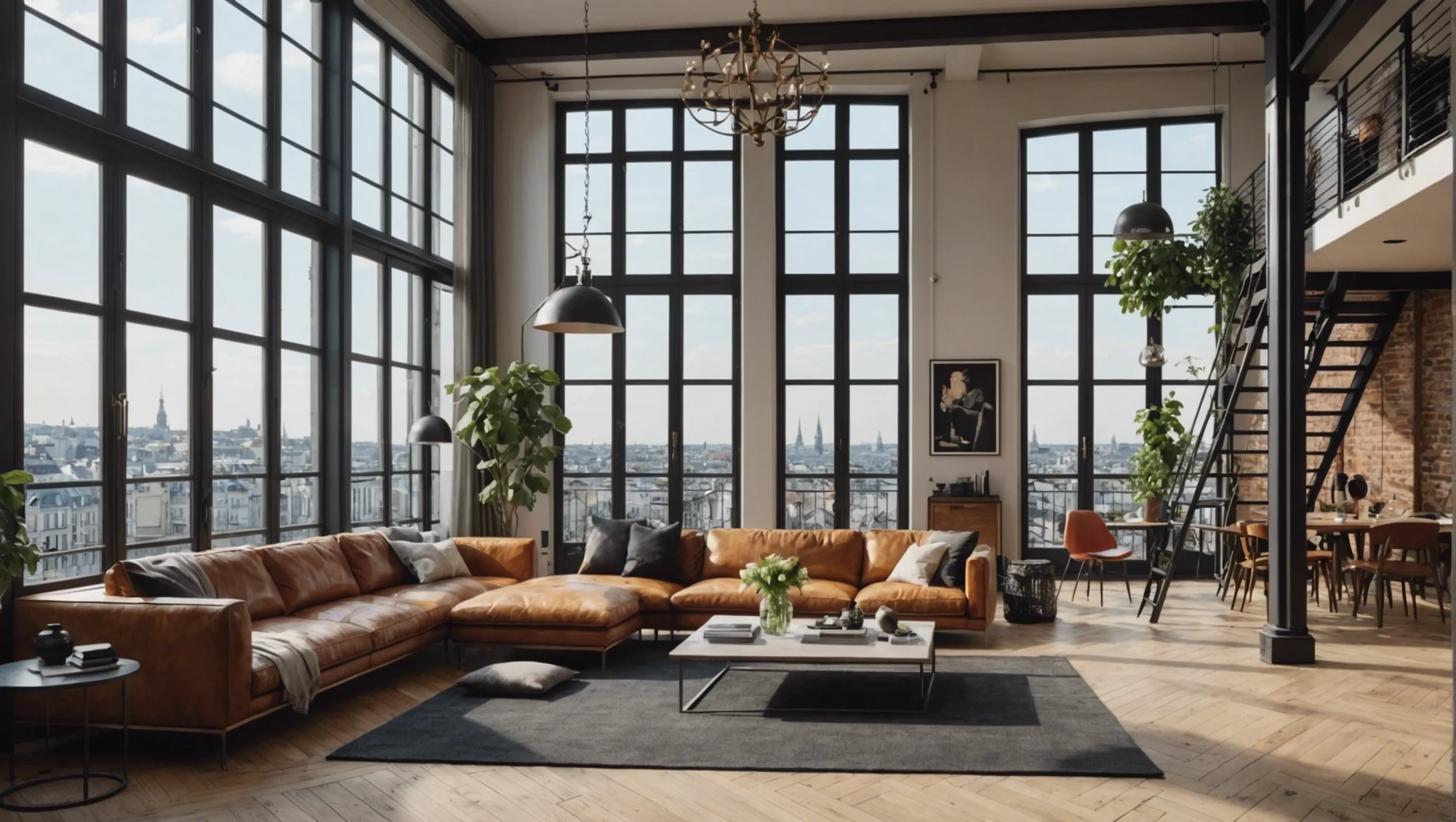 Loft avec le style loft bruxellois à Paris