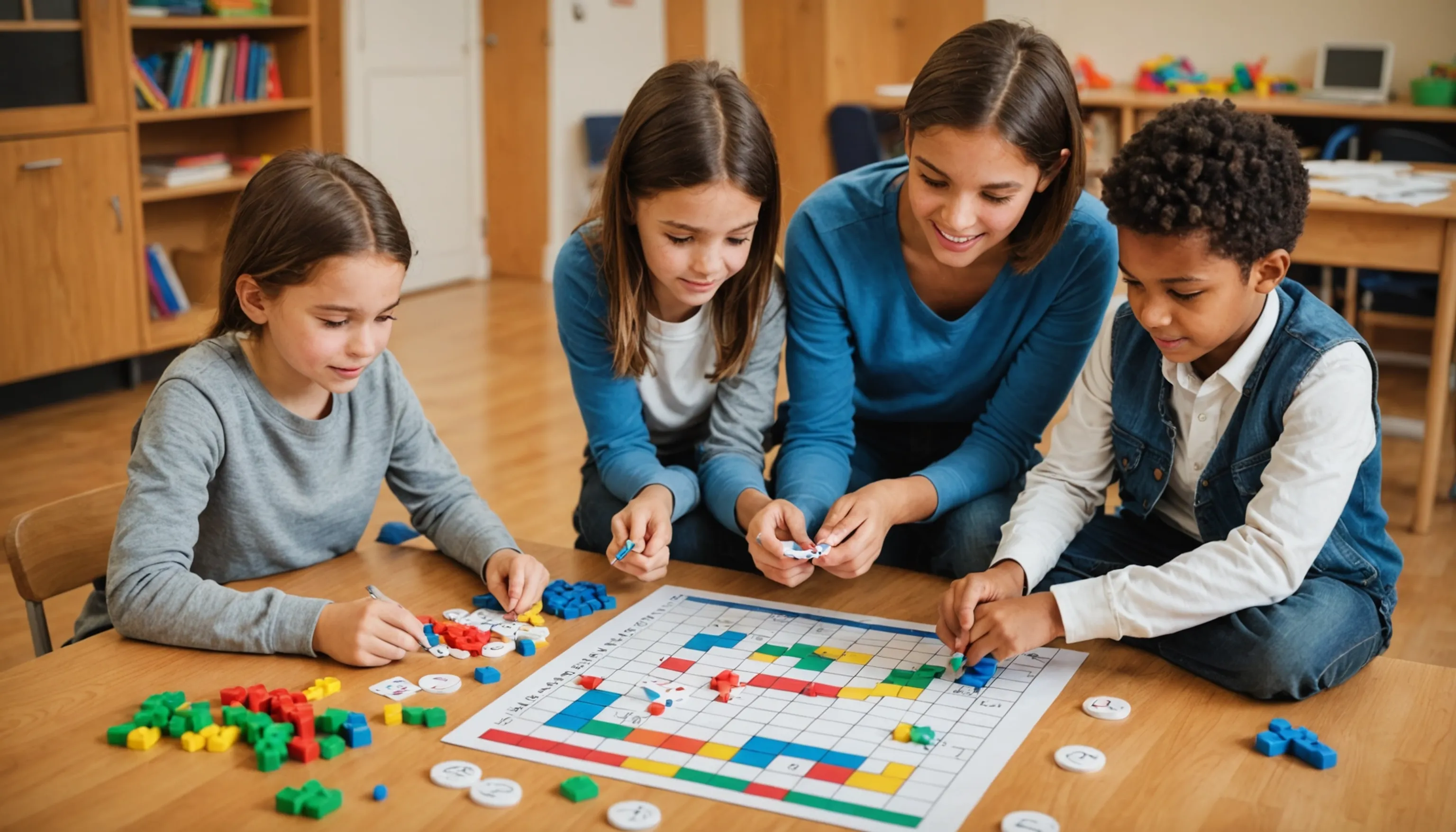 Engaging educational math games for children and teenagers