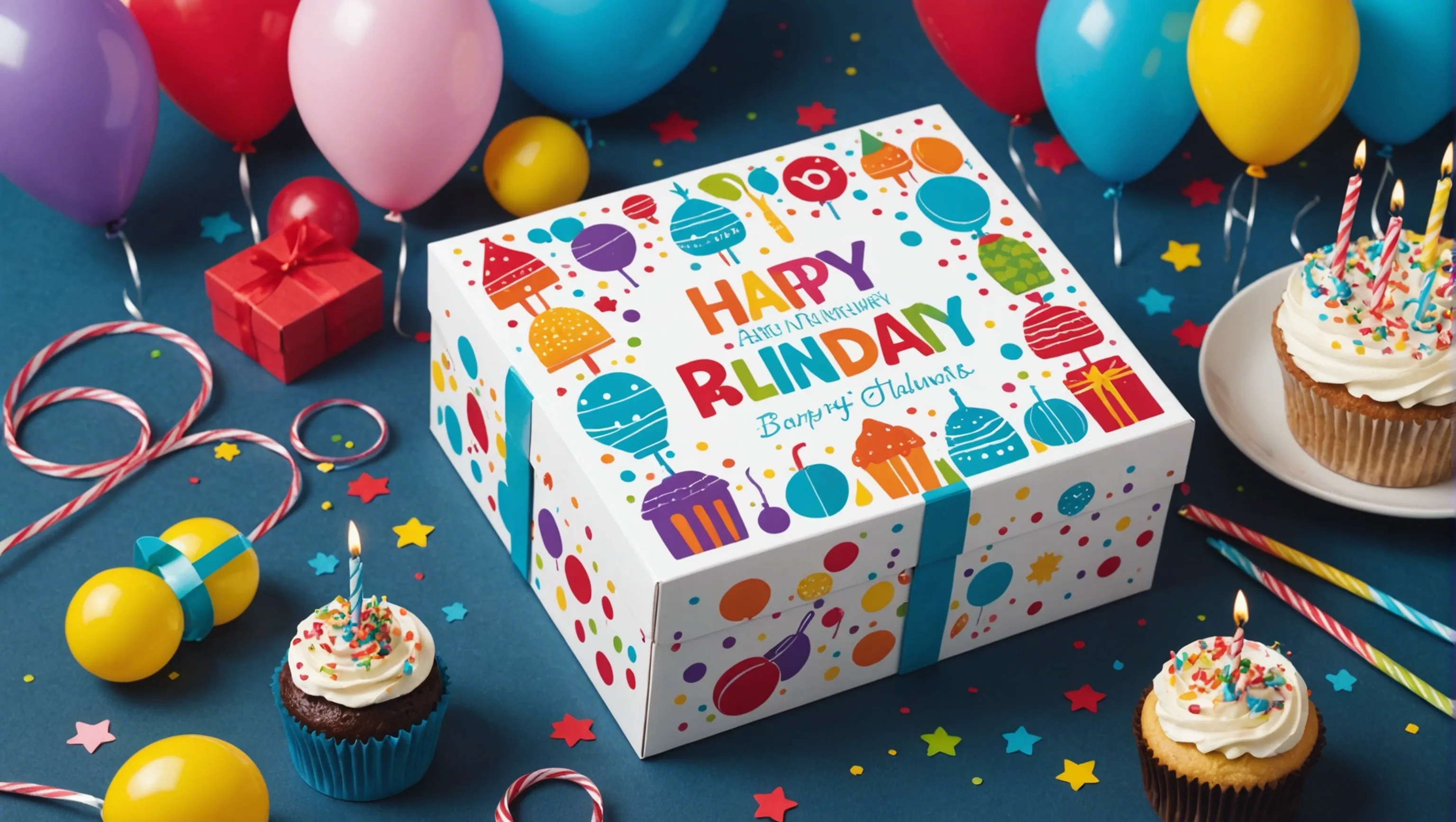 Thèmes et options disponibles pour une box anniversaire