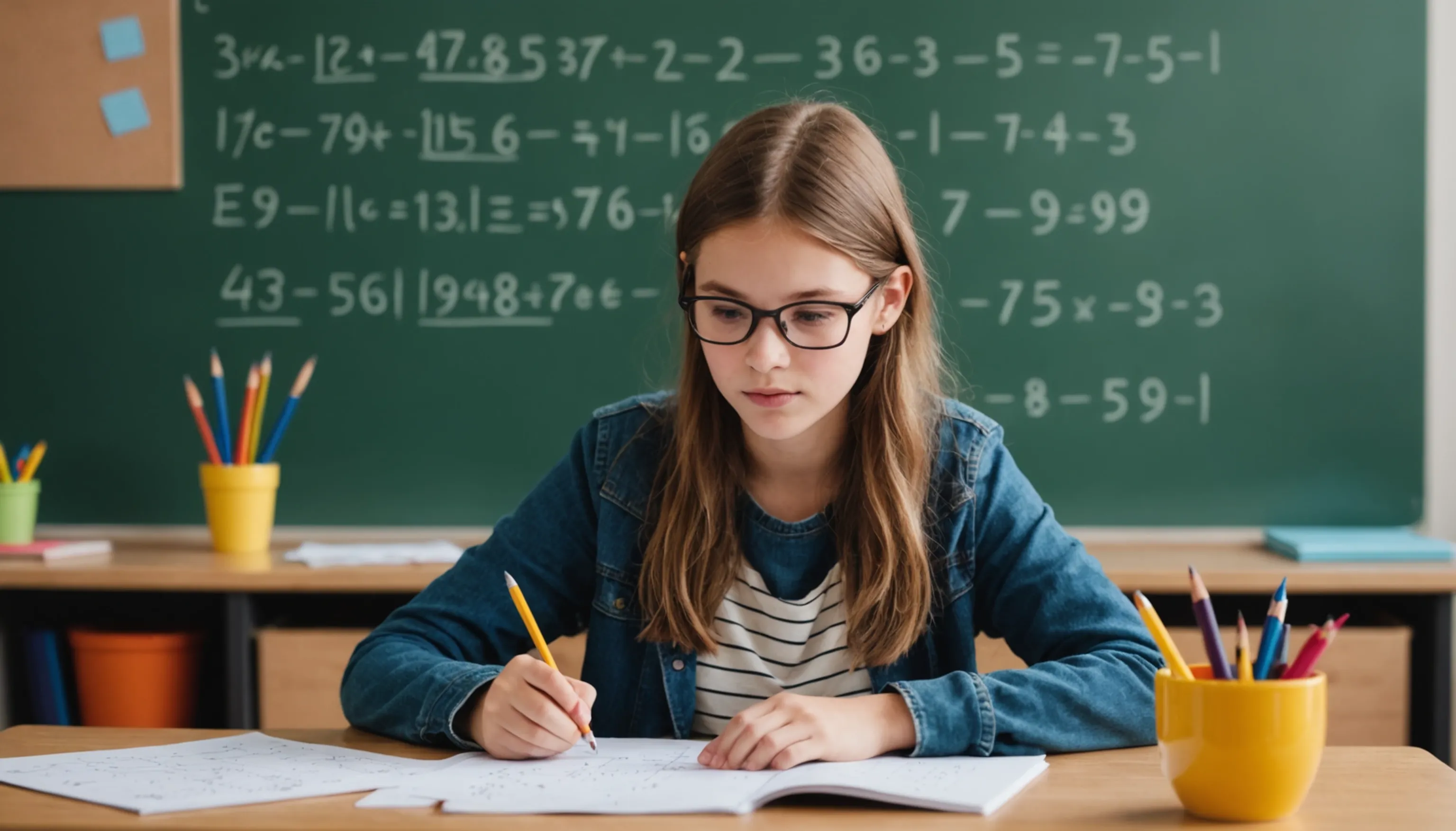 Teenager learning math with confidence-boosting techniques