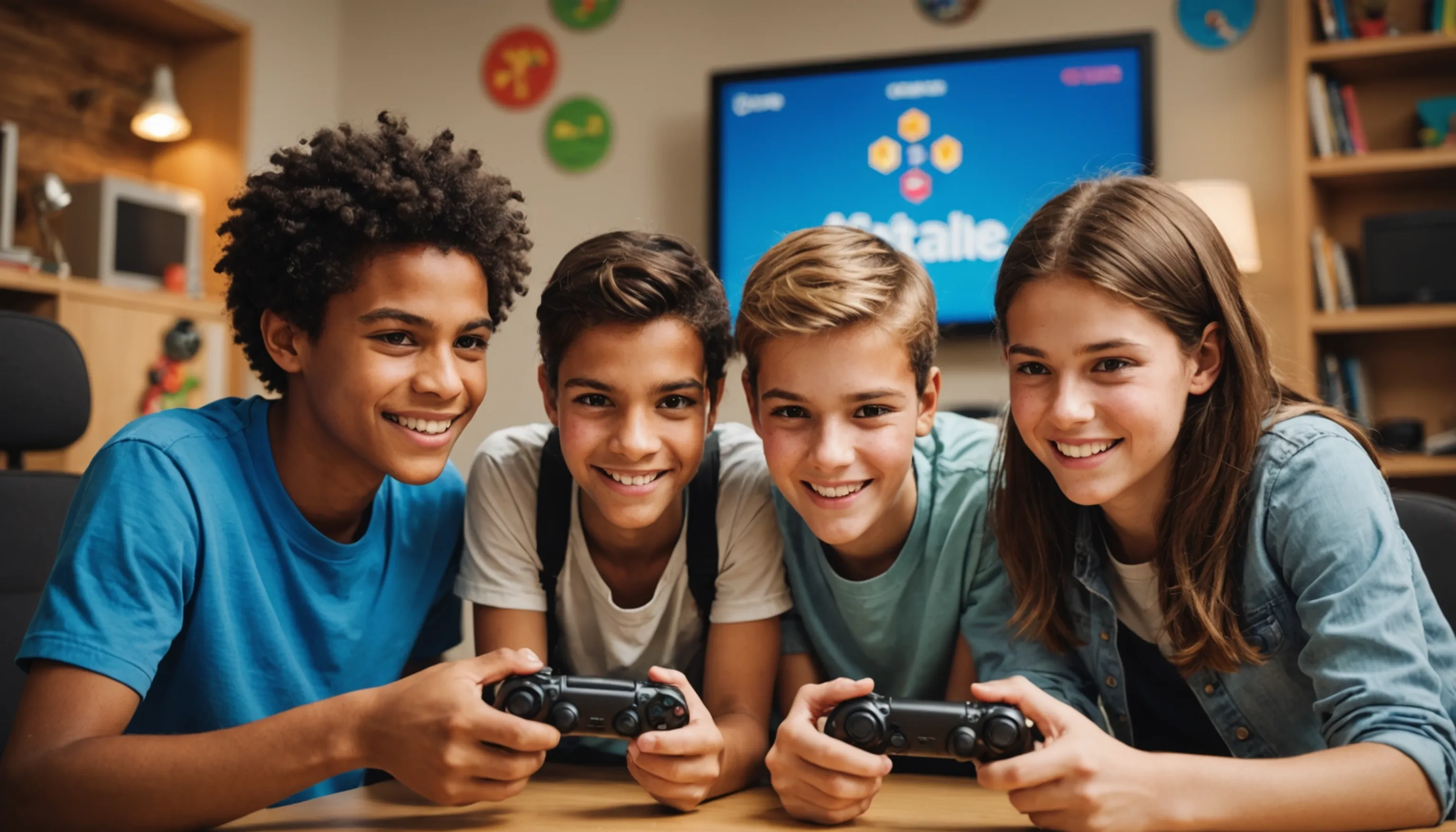 Educational video games enhancing learning for teenagers