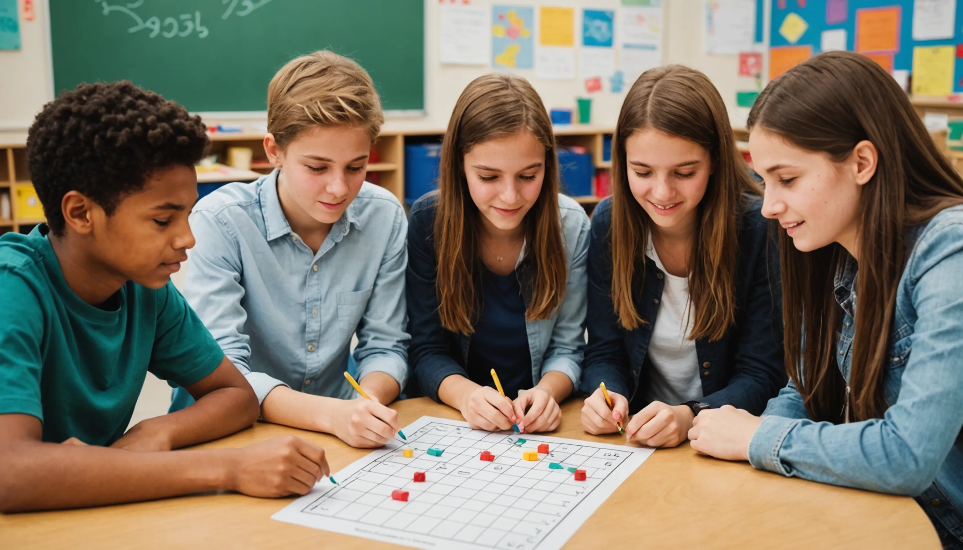 Engaging math games for teaching new topics to teenagers