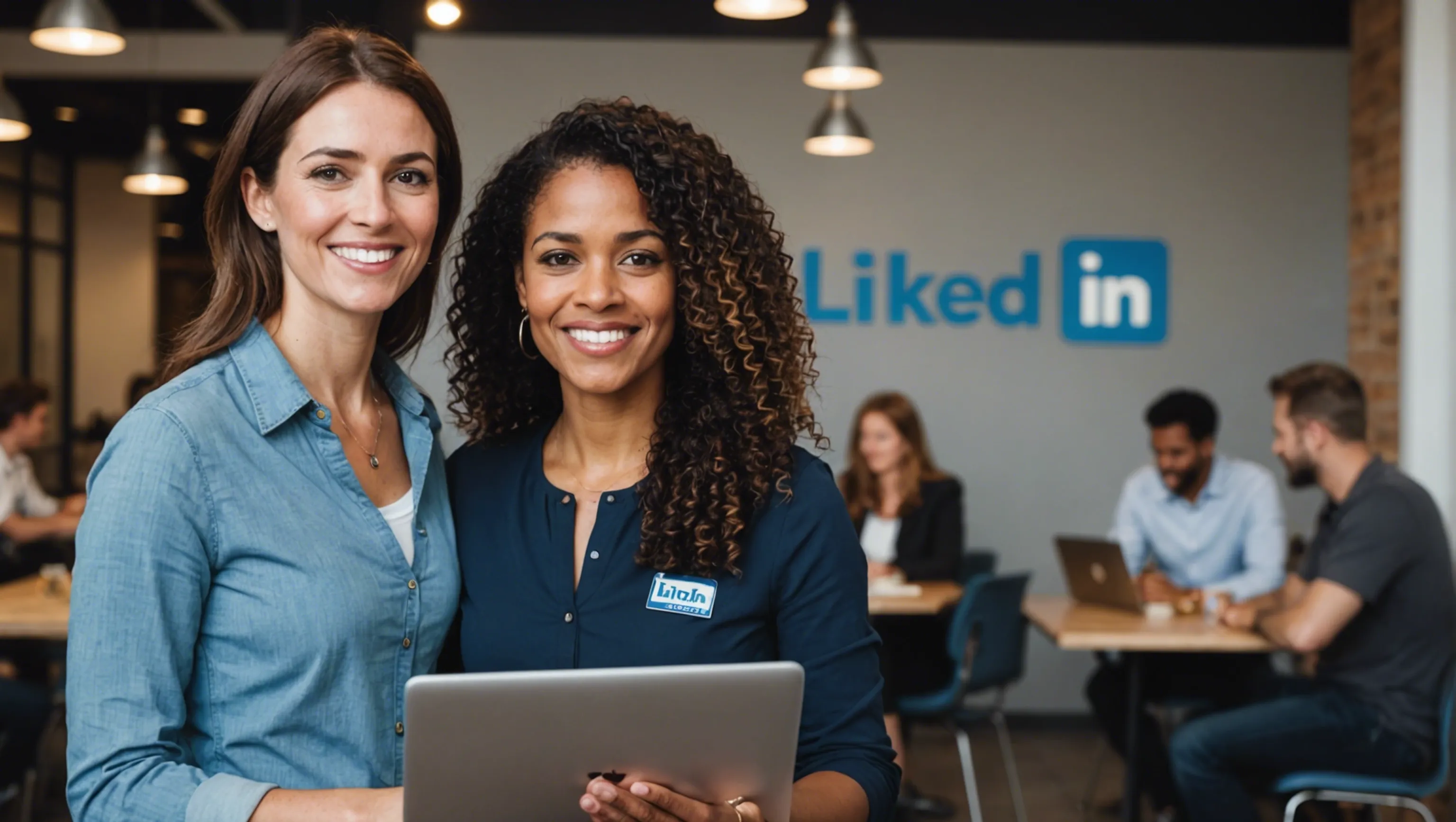 Marketer nutzt LinkedIn als Karrierenetzwerk