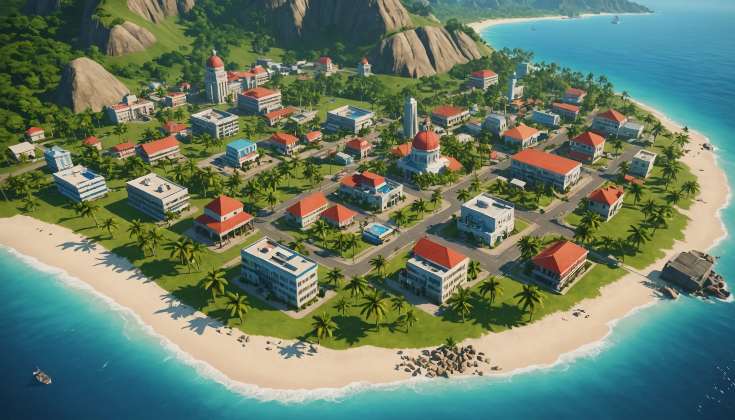 Tropico 6 gameplay showcasing island nation management