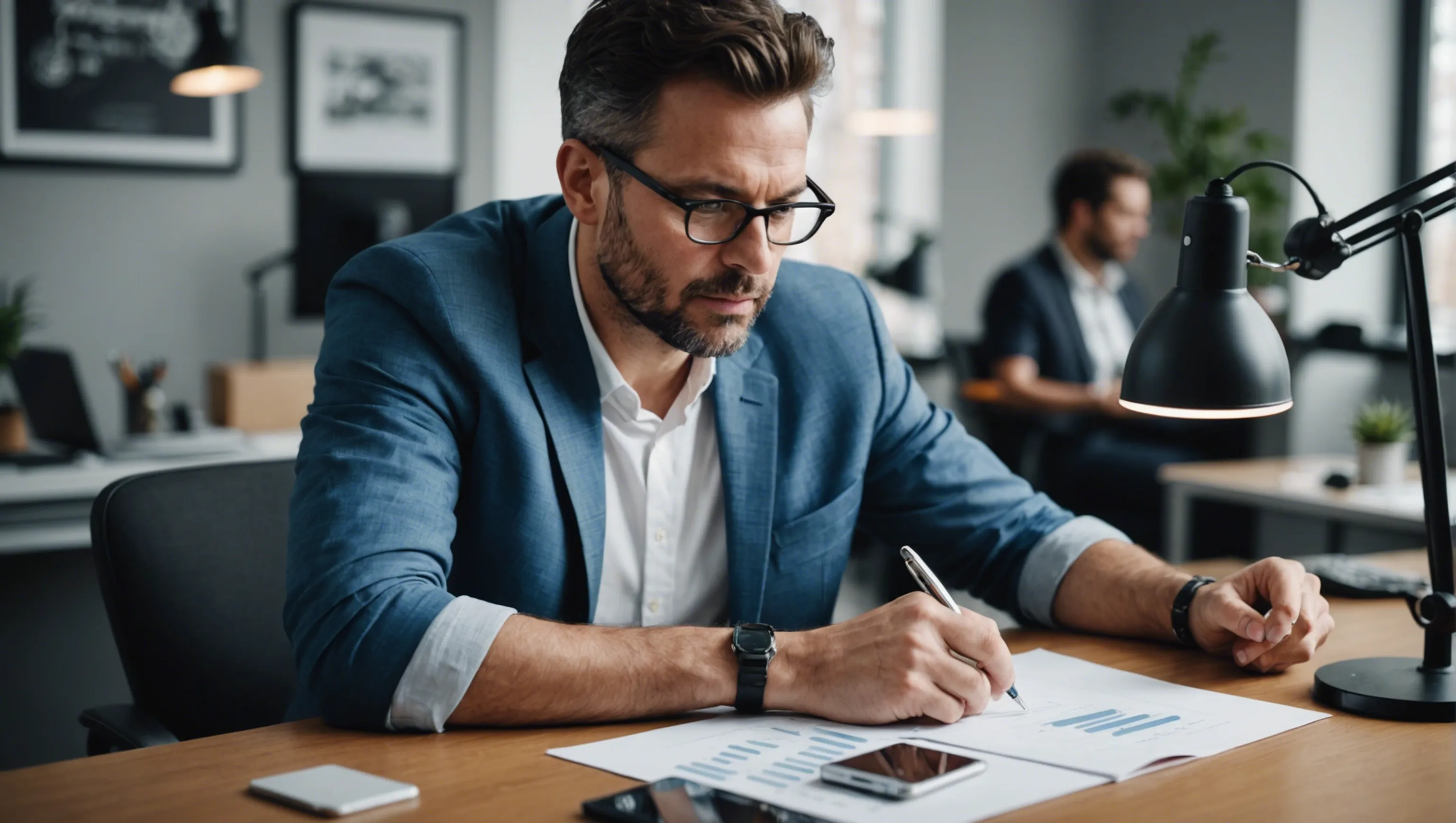 Directeur de l'innovation évaluant la demande d'un produit