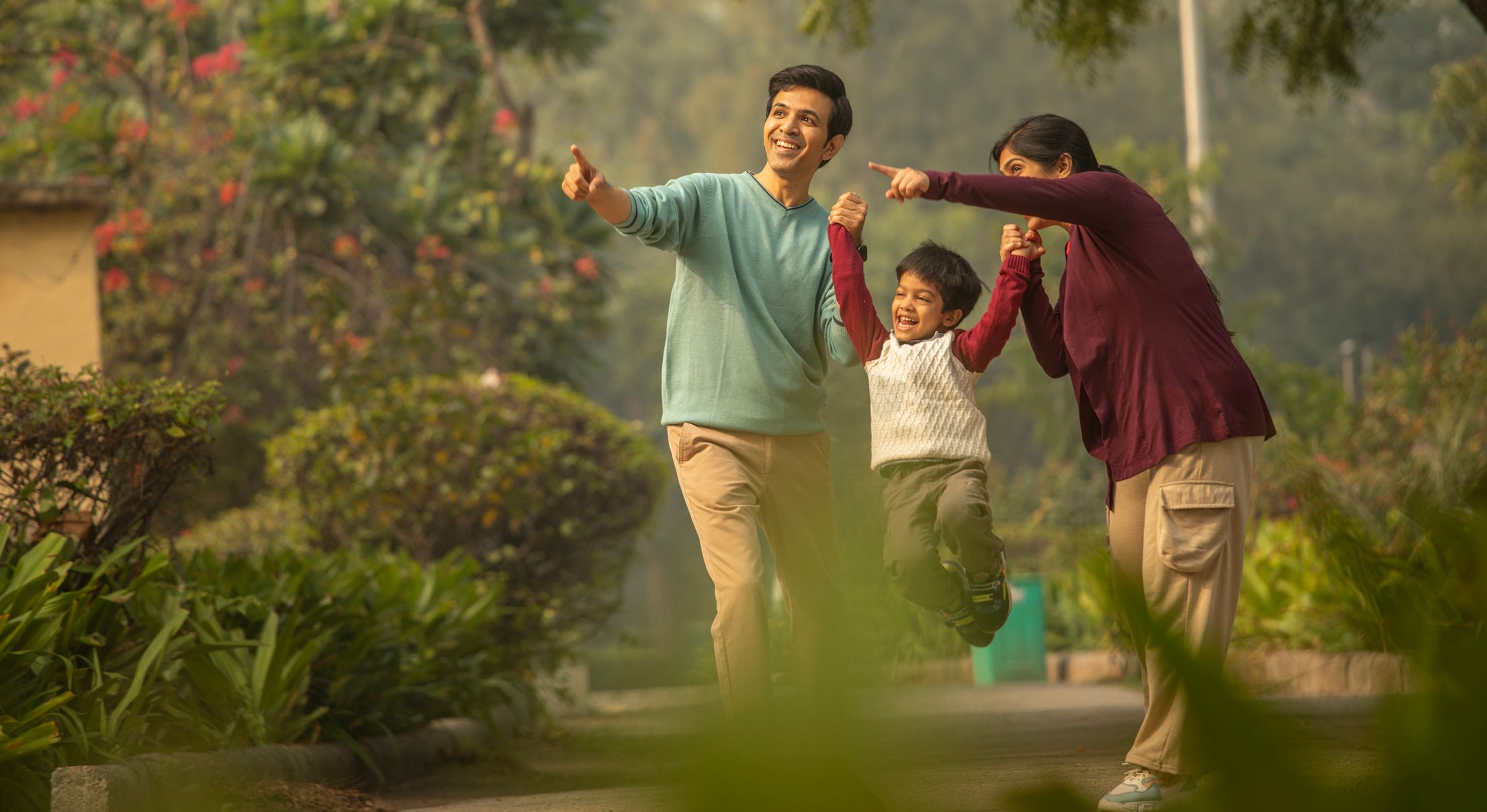 Families exploring national parks during their vacation