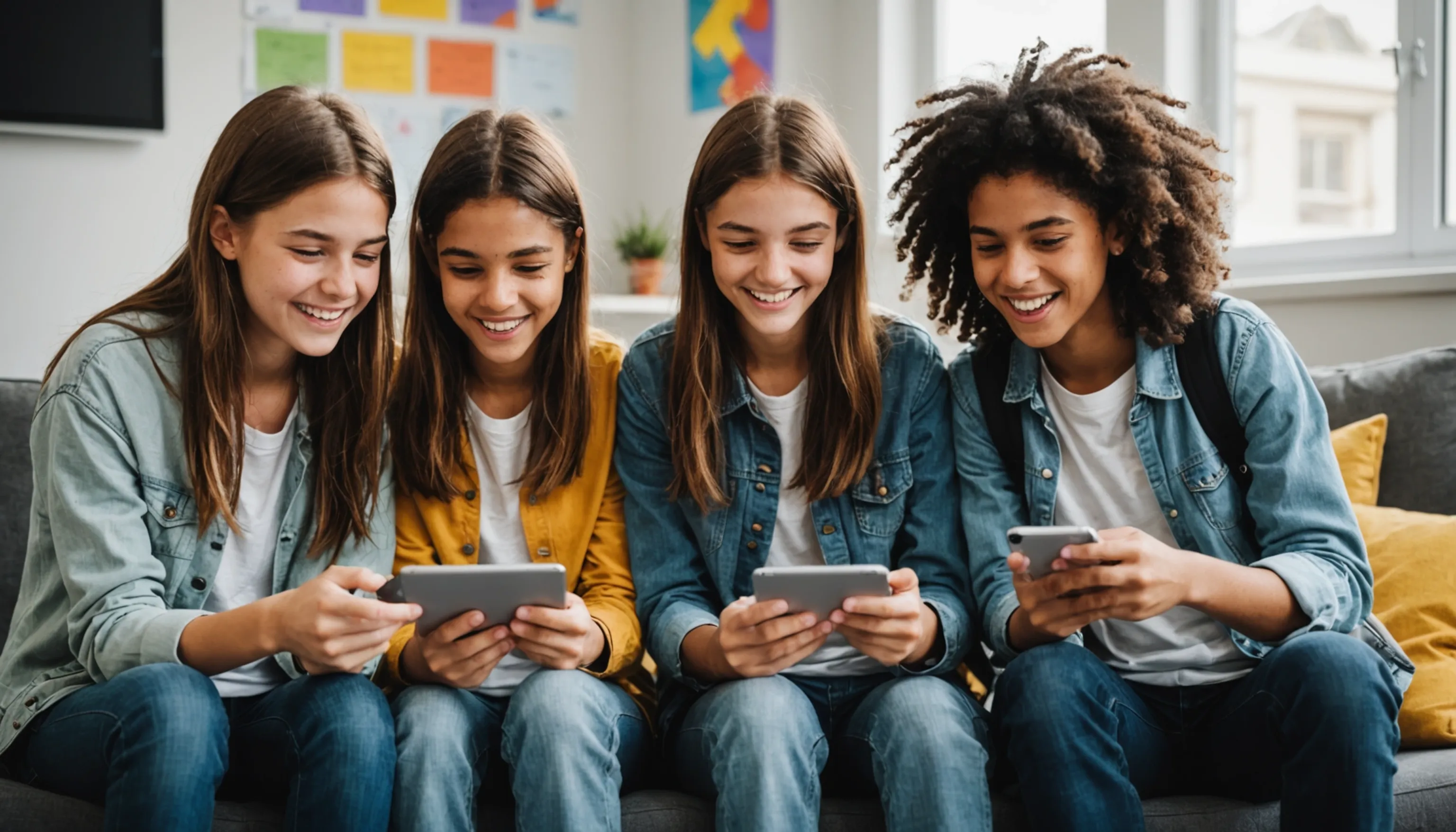 Teenagers playing fun free math games online