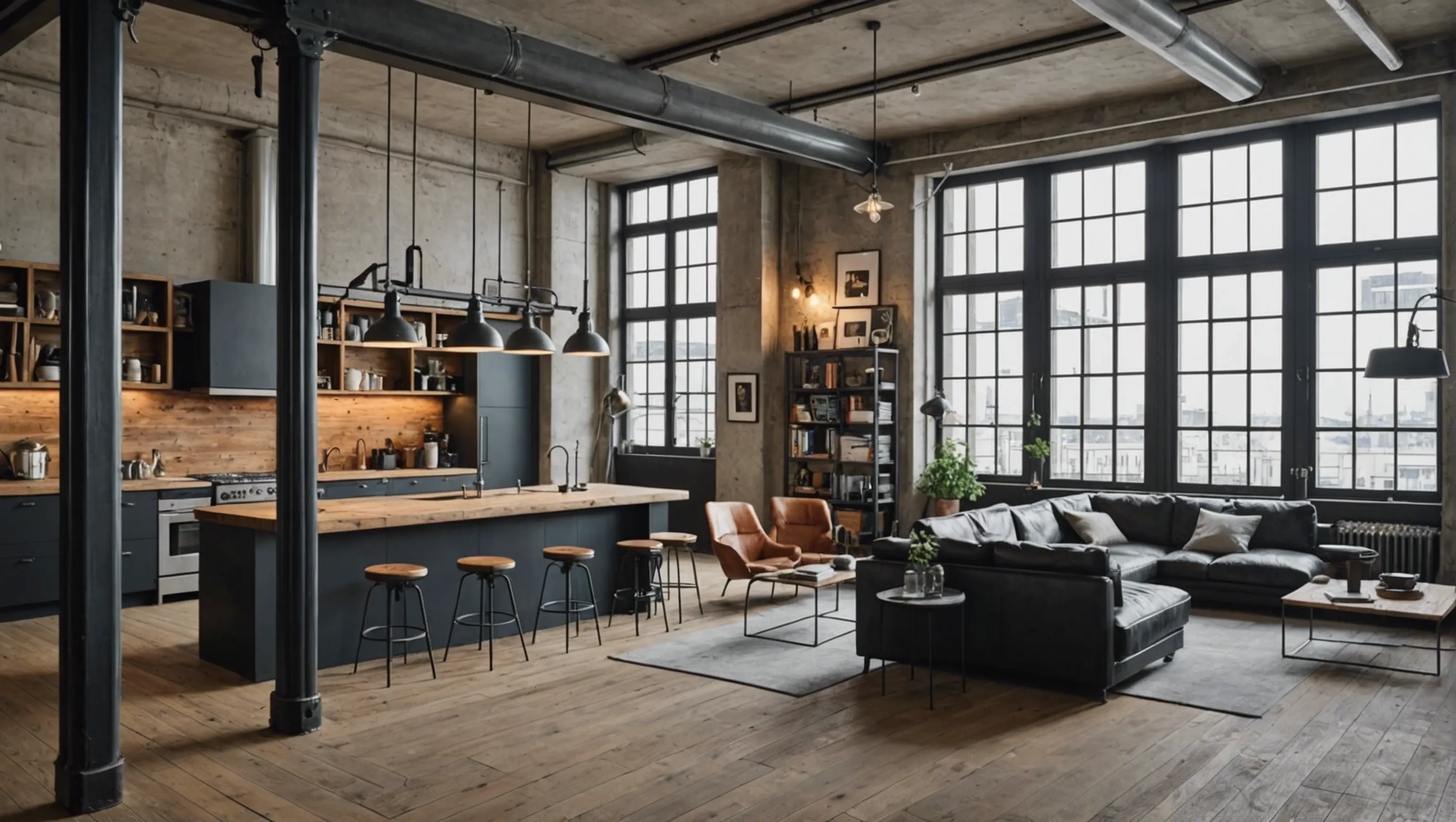 Loft avec style industriel à Paris