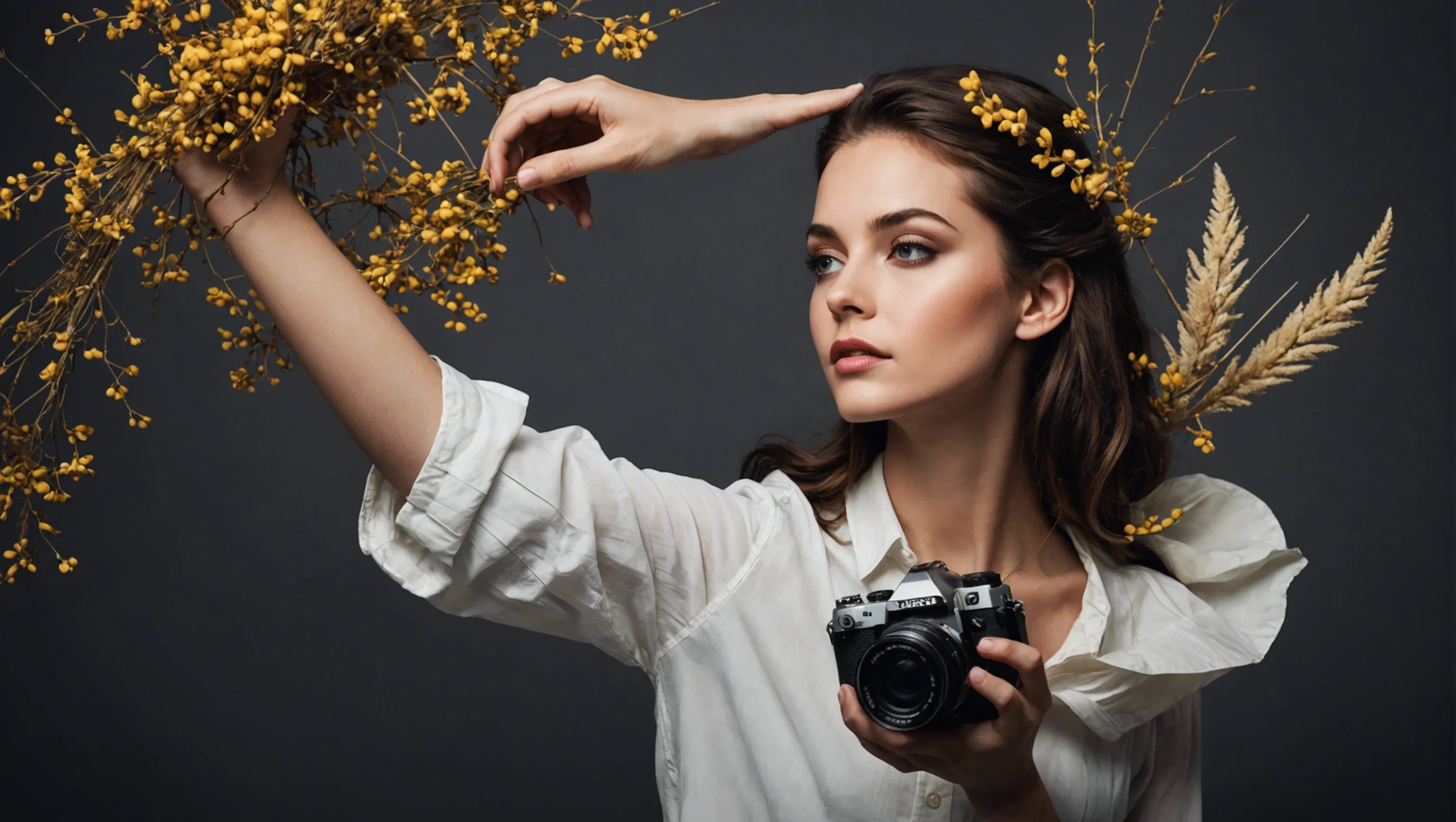 Séance photo artistique pour un projet créatif