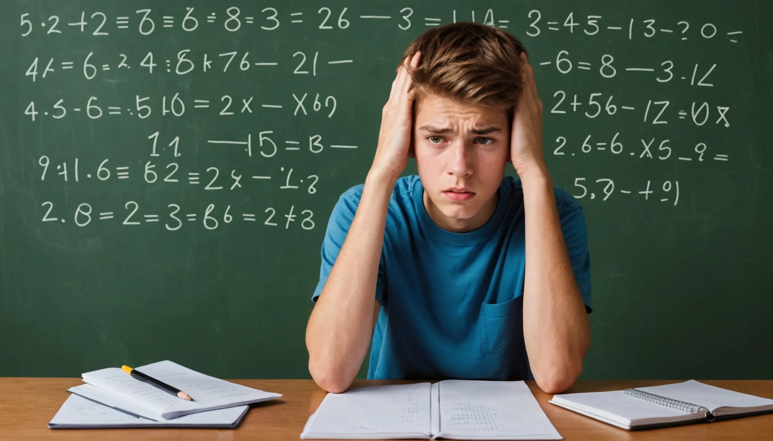 Teenager struggling with math dementia and learning difficulties