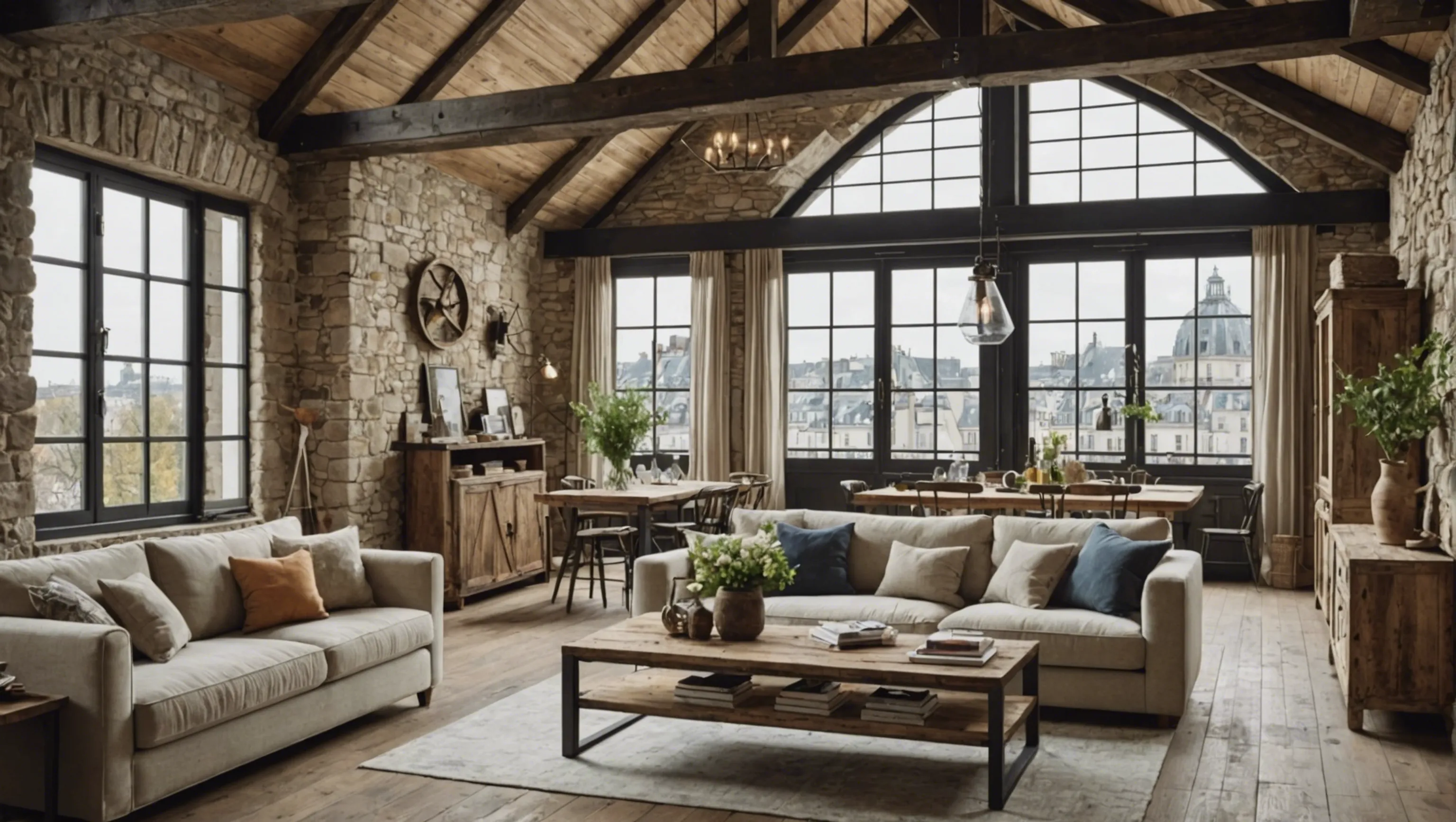 Loft avec style champêtre à Paris