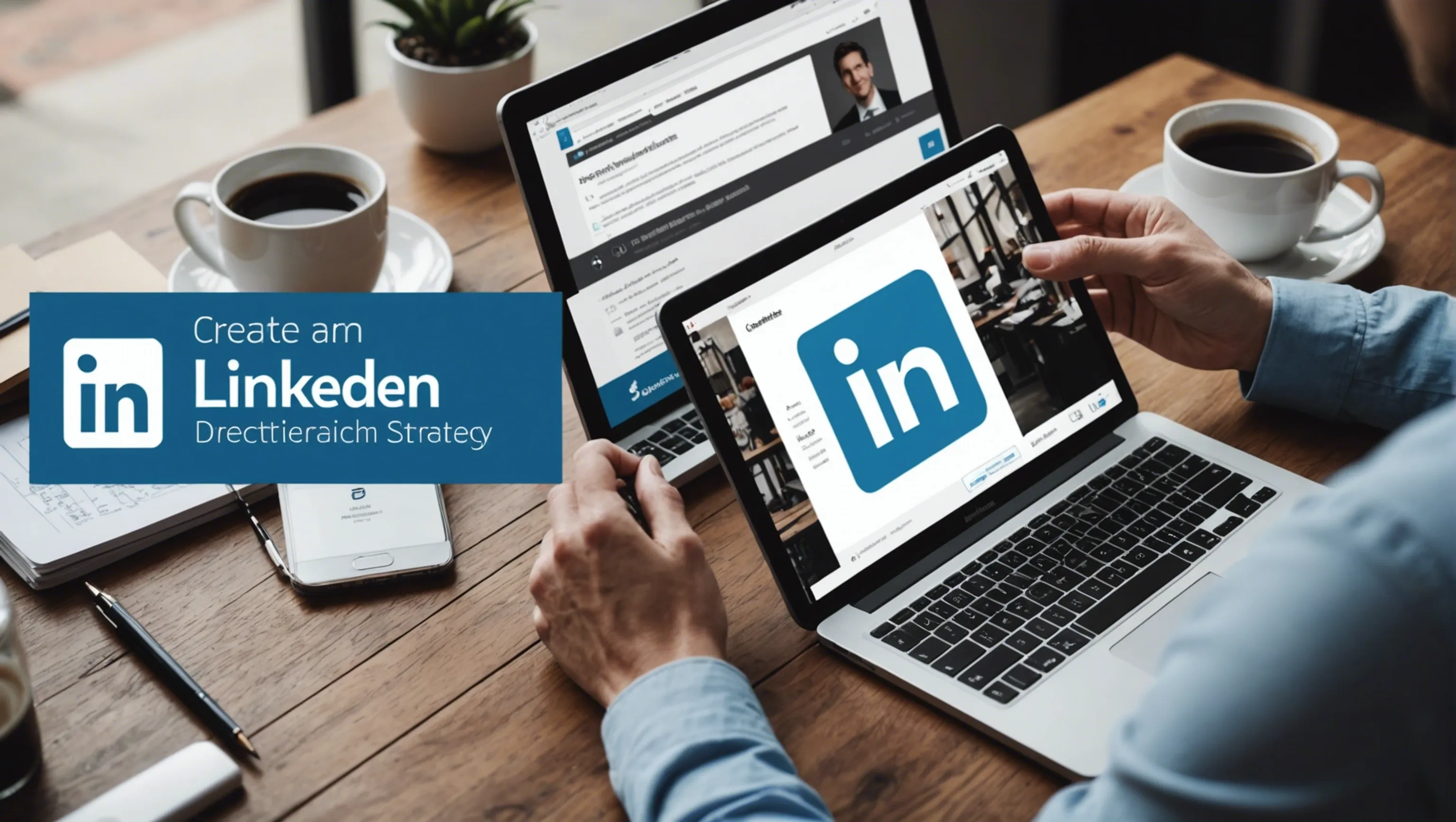 LinkedIn-Marketer entwickelt Inhaltsstrategie