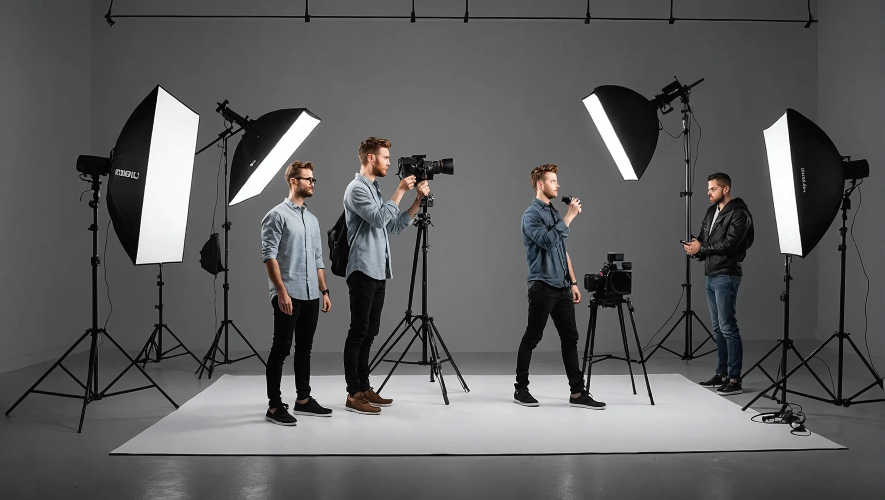 Séance photo en studio réussie