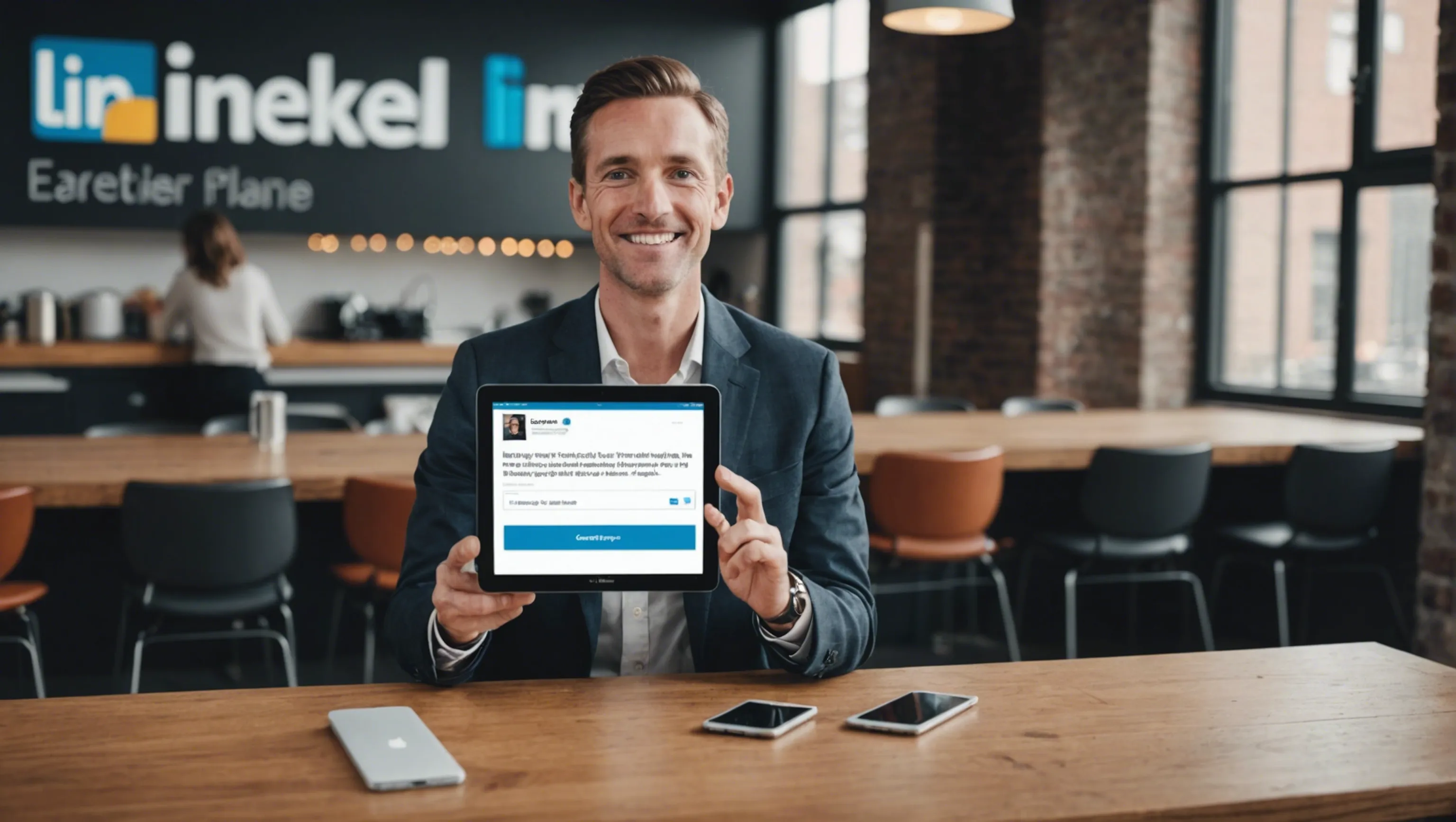 Marketer using LinkedIn for continuous updates