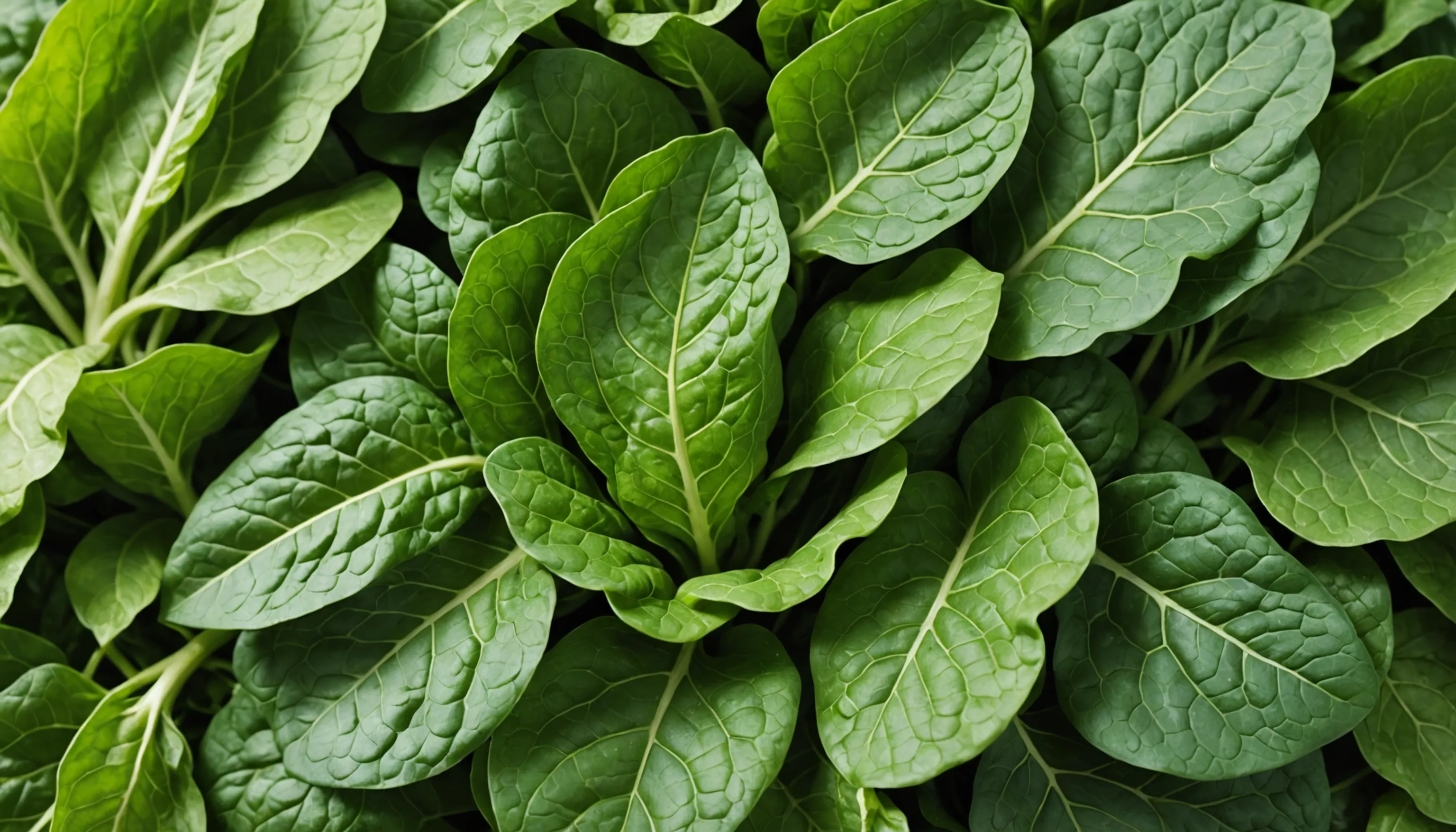 Leafy greens that support brain health including spinach and kale