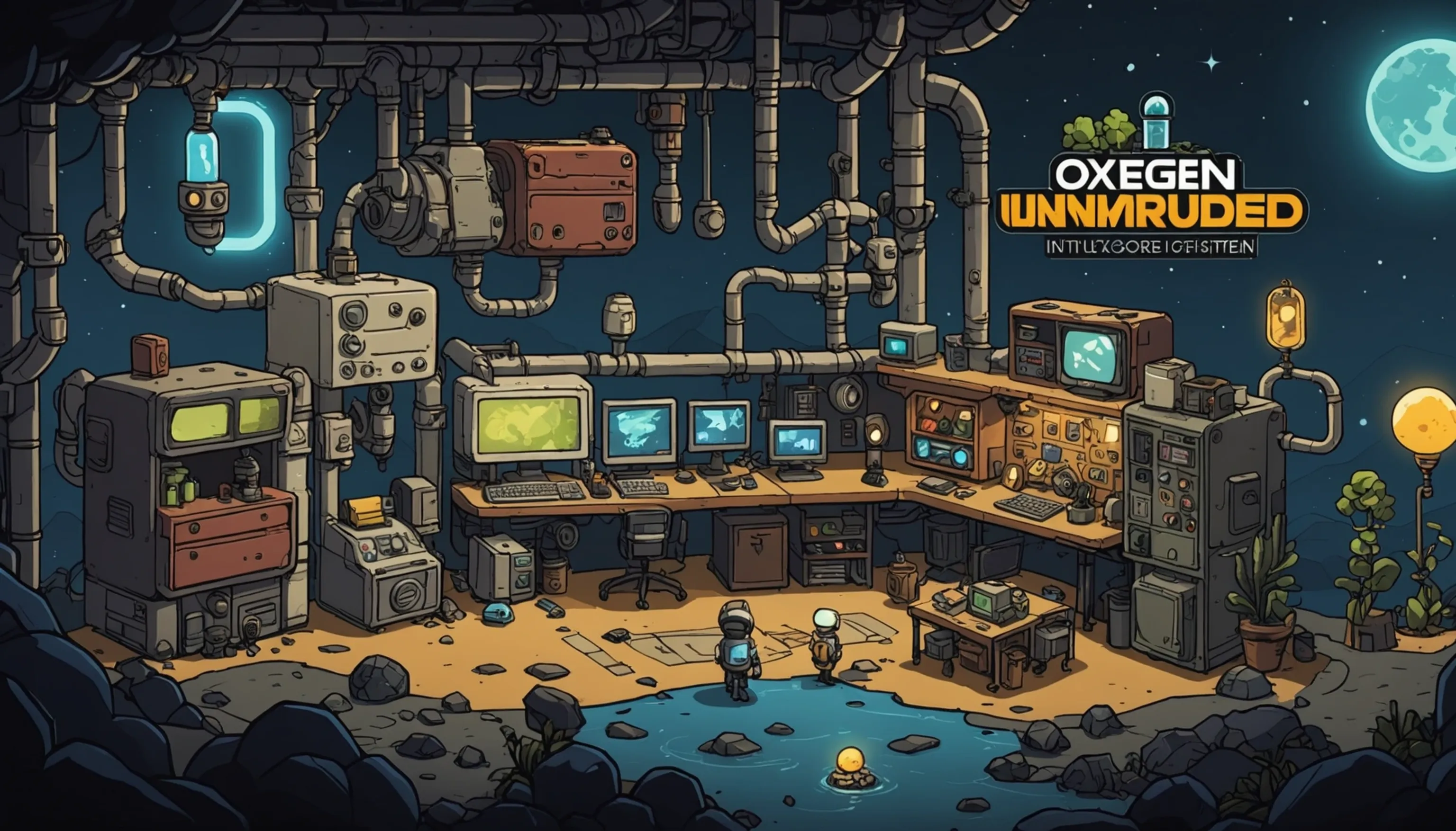 Overview and features of Oxygen Not Included game