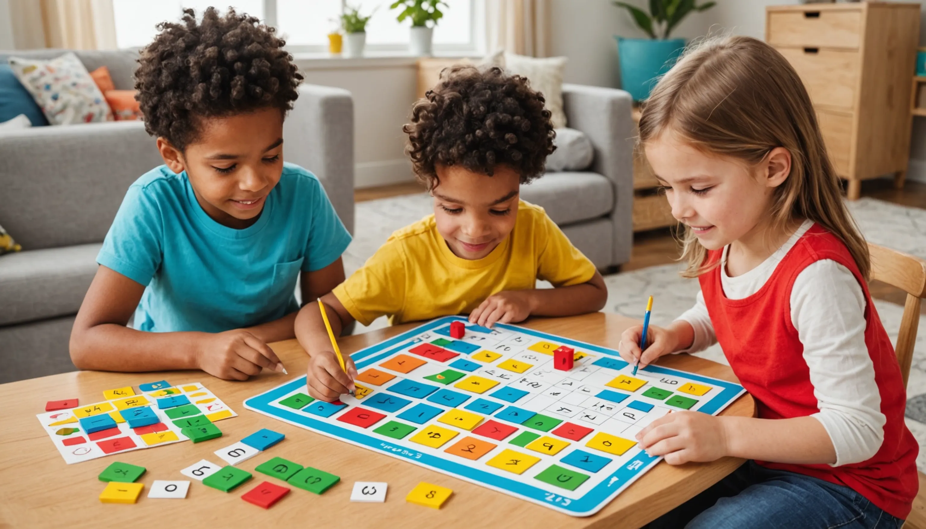 DIY math games ideas for children at home