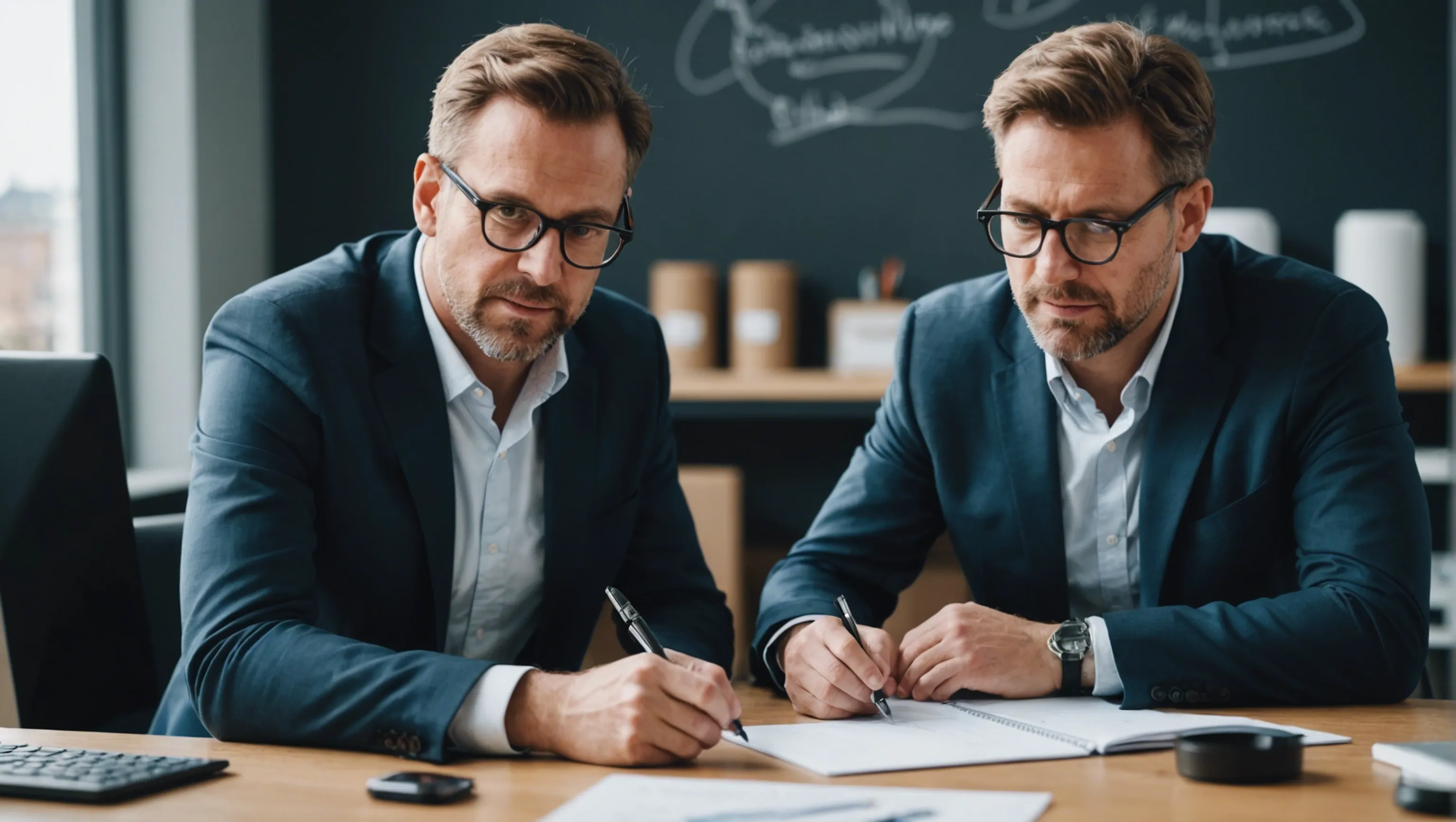 Directeur de l'innovation mettant en place une stratégie de développement de produits