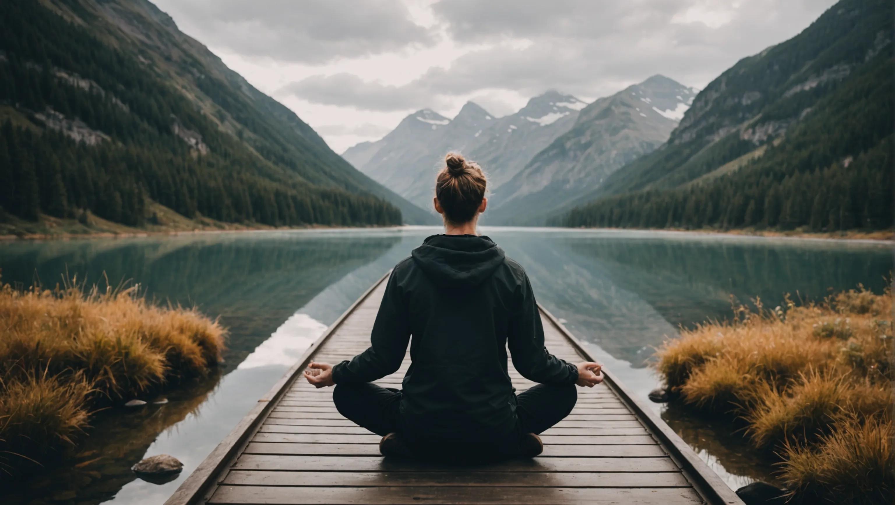 Personne en quête de sens gérant le stress et l'anxiété