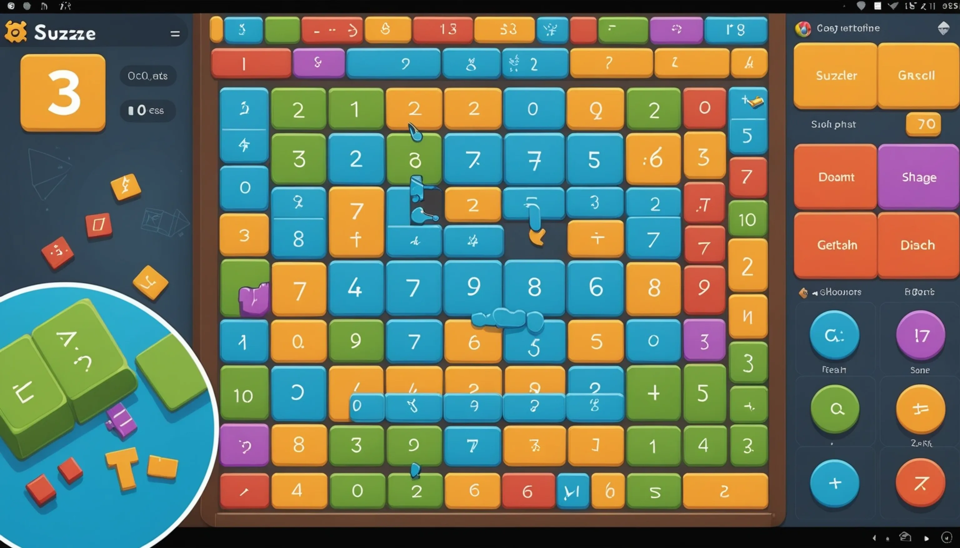 Sumaze! game helping students improve arithmetic skills